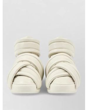 Maison Margiela High Top Trainers Braided Straps Rubber Sole - Natural
