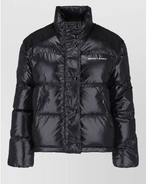 Sporty & Rich Parka Coat - Black