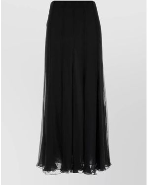 Chloé Silk Full Skirt - Black