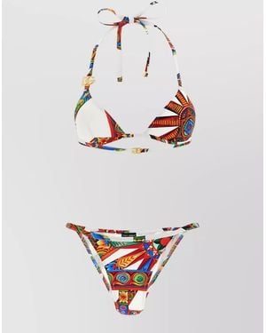 Dolce & Gabbana Printed Bikini - White