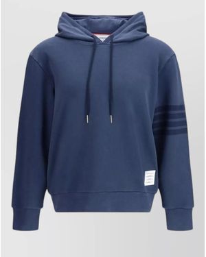 Thom Browne Cotton Hoodie - Blue