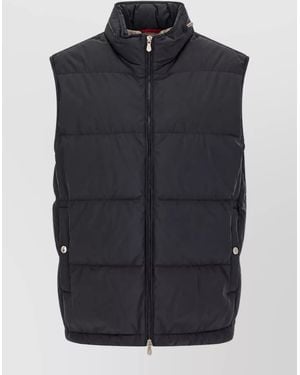 Brunello Cucinelli Quilted Padded Vest - Blue
