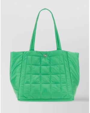 Michael Kors Quilted Double Handles Shoulder Bag - Green