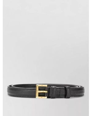 Prada Leather Belt - Gray