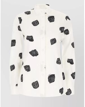 Marni Cotton Printed Shirt - Natural