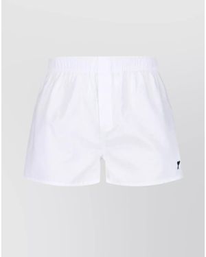 Ami Paris Cotton Boxer Briefs - White