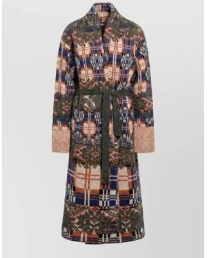 Dries Van Noten Single Breasted Coat - White