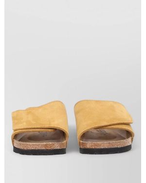 Birkenstock Solana Vl Flat Suede Open Toe Sandals - Grey