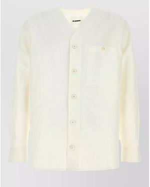Jil Sander Linen Blend Shirt - Natural