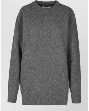 Maison Margiela Wool Crewneck Sweater - Gray