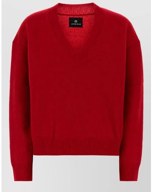 Anine Bing Cashmere Jumper - Red