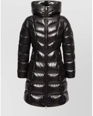 Moncler Hooded Slim-Fit Mid-Length Down Jacket - Black