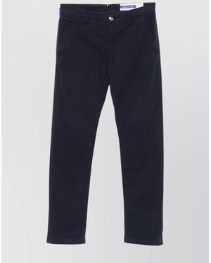 Jacob Cohen Chino Pants With Belt Loops And Pockets - Blue