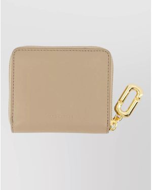 Marc Jacobs Leather Slim Compact Wallet - Natural