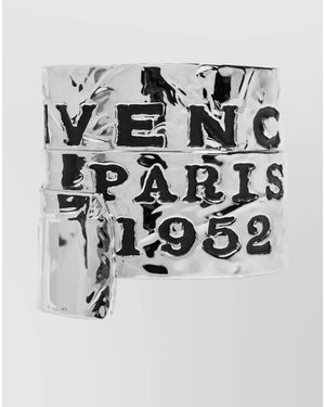 Givenchy Textured Metal Cuff Bracelet - White