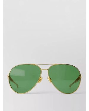 Bottega Veneta Bv1305S Sunglasses Metal Frame Double Bridge - Green