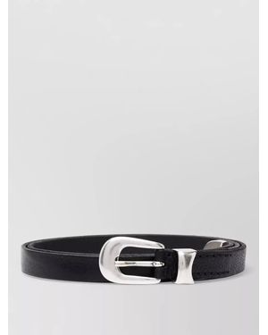 Our Legacy Slim Leather Belt Textured Finish - Multicolour