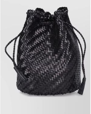 Dragon Diffusion Lina Big Bucket Leather Bucket Bag - Black