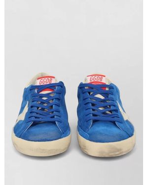 Golden Goose Leather Low-Top Trainers Superstar - Blue