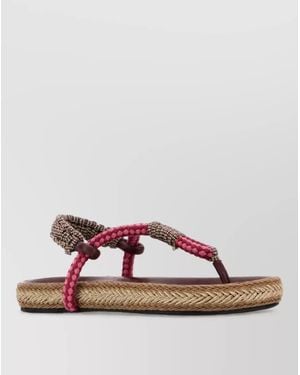 Isabel Marant Fabric Slides - Pink