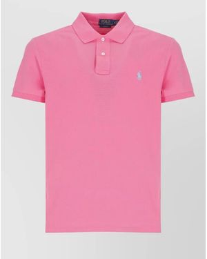 Ralph Lauren Cotton Short-Sleeve Polo Shirt - Pink