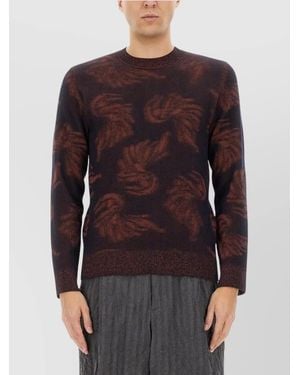 Dries Van Noten Jacquard-Knit Jumper - Purple