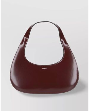 Coperni Swipe Leather Shoulder Bag - Purple