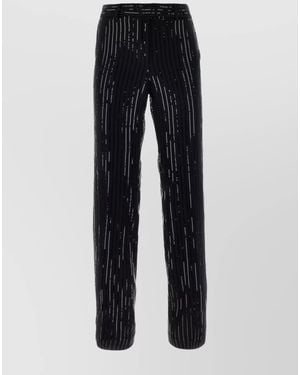 Michael Kors Sequined Triacetate Blend Pant - Blue
