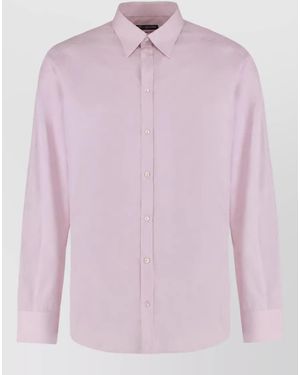 Dolce & Gabbana Cotton Long-Sleeve Shirt - Pink