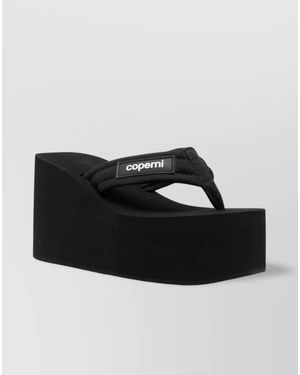 Coperni Platform Wedge Sandals - Black