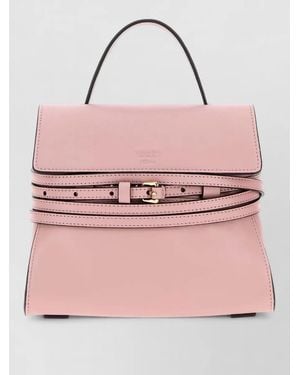 Moschino Leather Small Clutch Bag - Pink