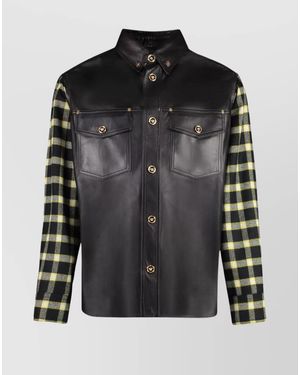 Versace Leather Shirt - Black