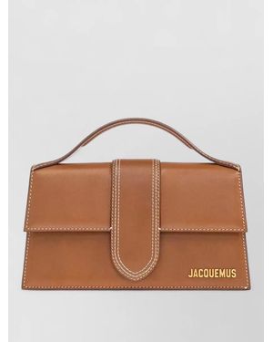 Jacquemus Grande Bambino Leather Top Handle Bag - Brown