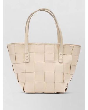 Dragon Diffusion Japan Small Tote Bag Woven Design - Natural