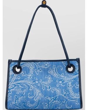 Etro Small Denim Tote Bag - Blue