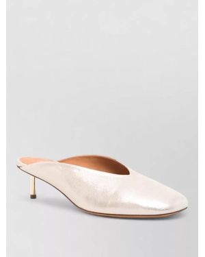 forte_forte Leather Mules - Natural