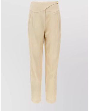 Blazé Milano Sheena Basque Cropped Pants - Natural