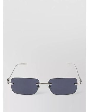Gucci Sunglasses Gg1703S 003 Rimless Metal Rectangle - Blue