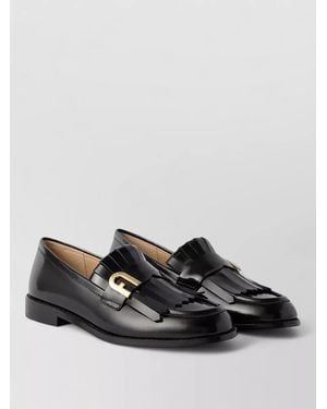 Furla Leather Chelsea Boots - Black