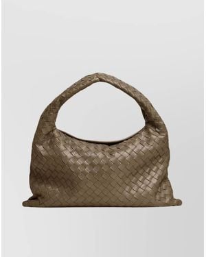 Bottega Veneta Hop Small Leather Shoulder Bag - Metallic