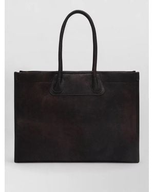 Vivienne Westwood Structured Tote Bag Top Handles Design - Black