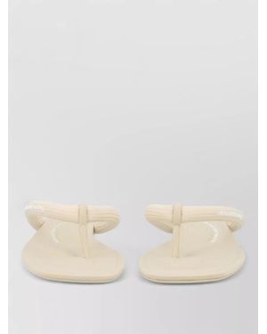 Alexander Wang Jenna Tubular Thong Slide Flat Sandal - Natural