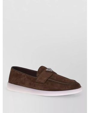 Prada Suede Loafers - Brown