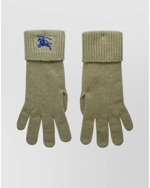 Burberry Cashmere-Blend Gloves - Green