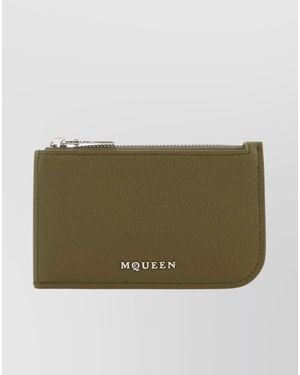 McQueen Leather Card Holder - Green