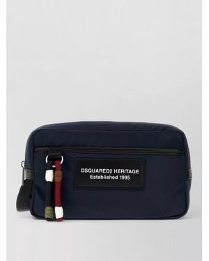 DSquared² Fabric Belt Bag Adjustable Strap Side Handle - Blue