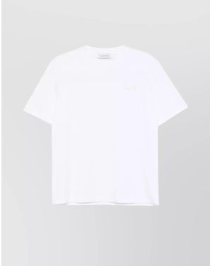 Lanvin Loop Logo Crew Neck T-Shirt - White