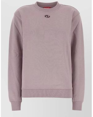 DIESEL Cotton Sweatshirt - Pink