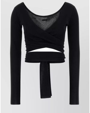 Ferragamo Viscose Cardigan - Black