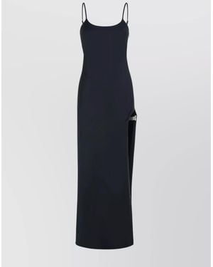 Coperni Cotton Blend Maxi Dress - Blue